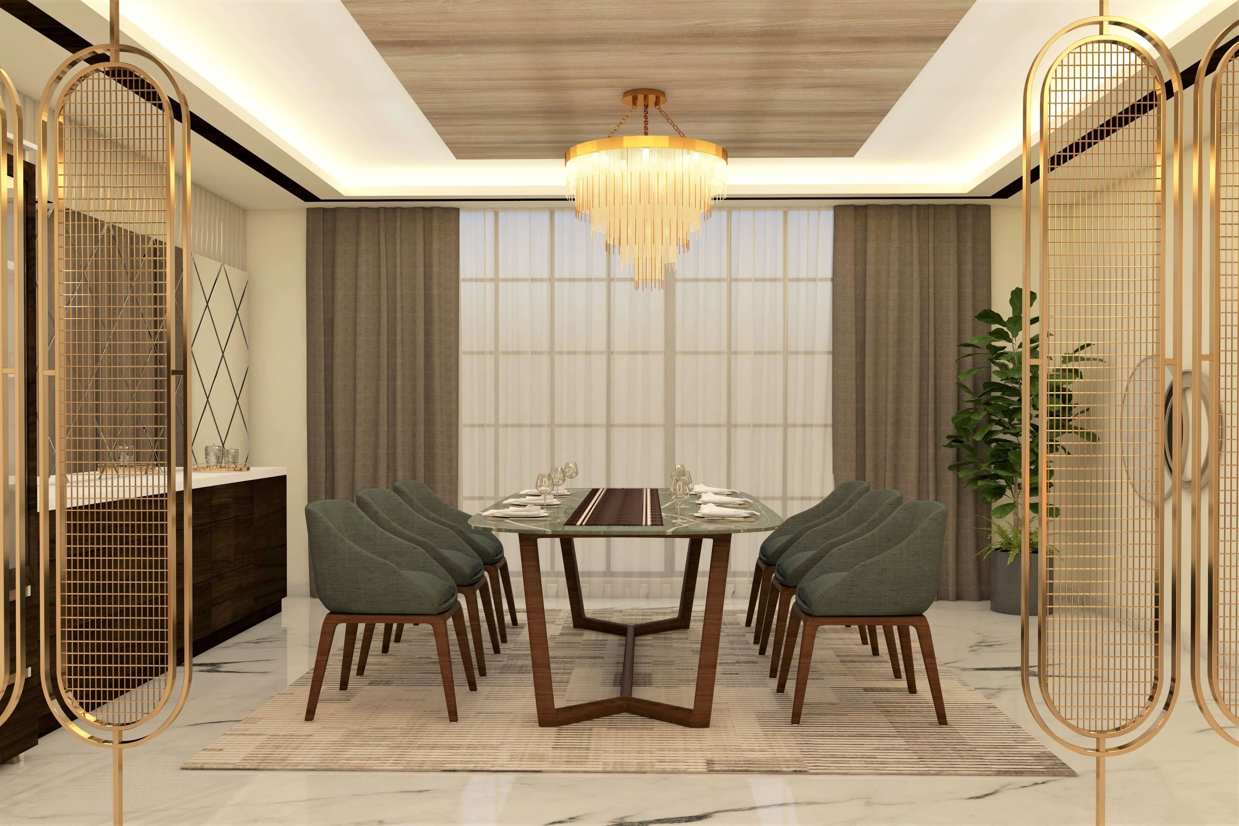 Contemporary luxurious dining room - Beautiful Homes