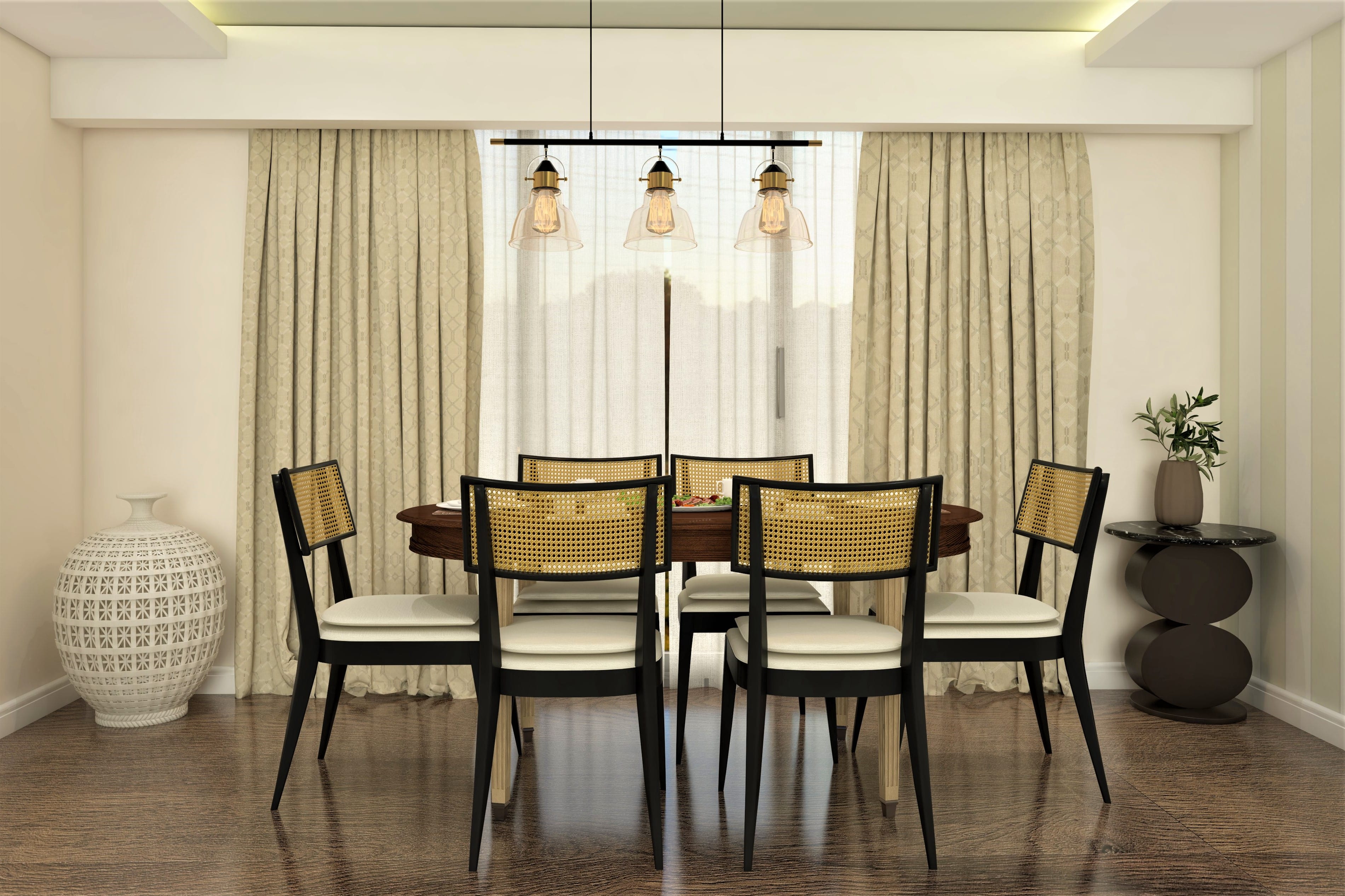 Fusion Indian contemporary dining room design - Beautiful Homes