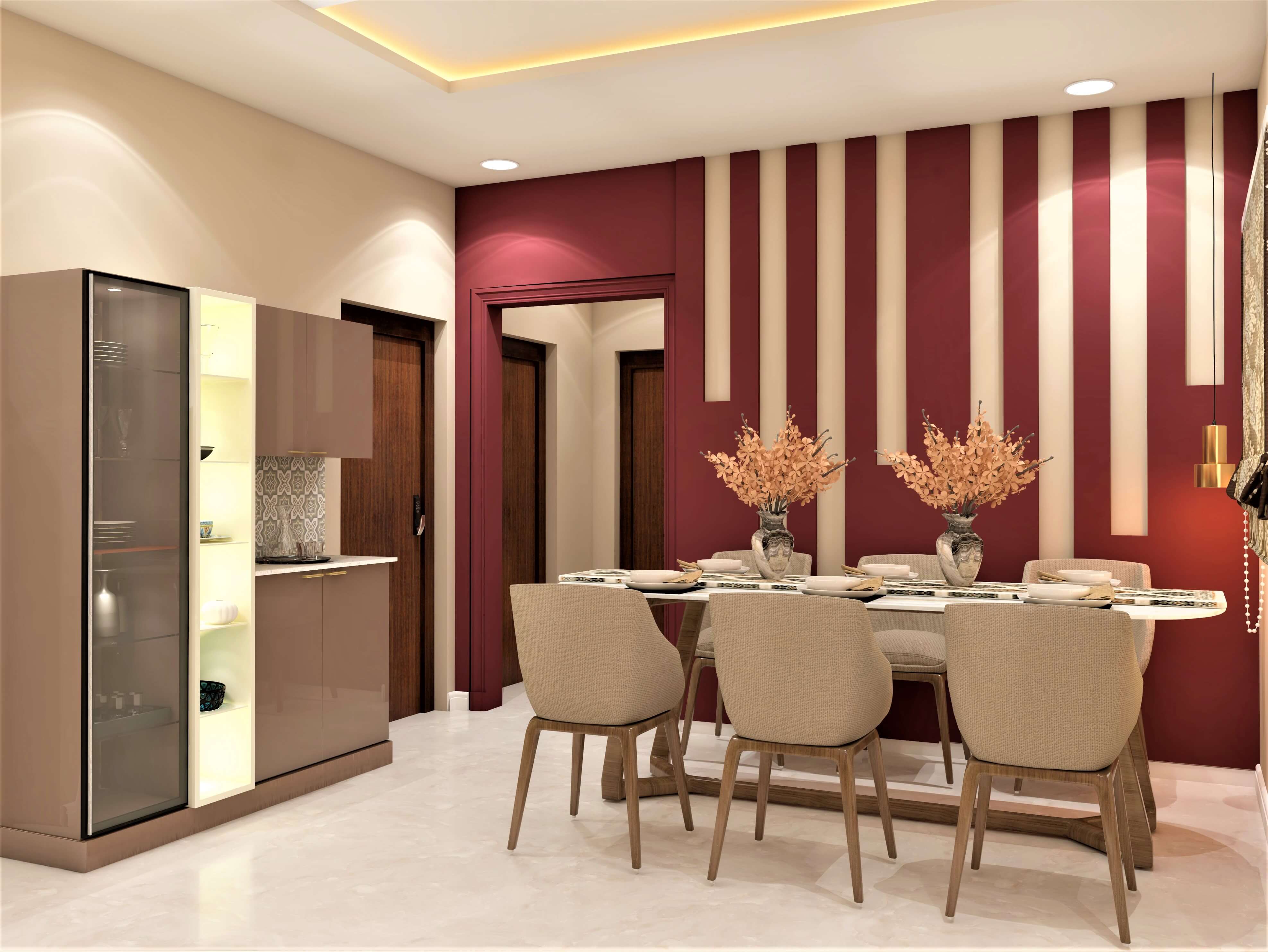 Modern and elegant six-seater dining space - Beautiful Homes