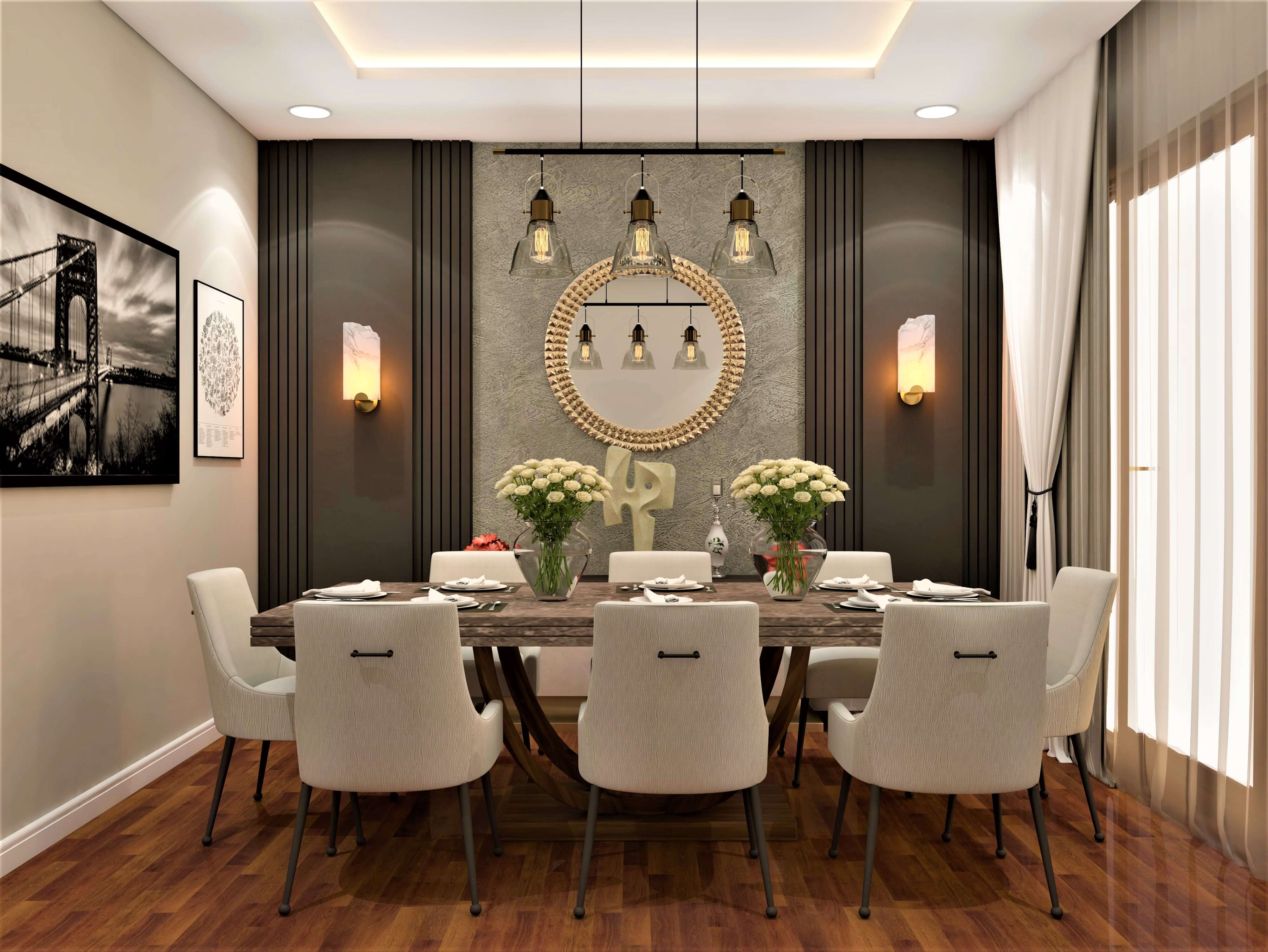 Spacious modern dining room design - Beautiful Homes