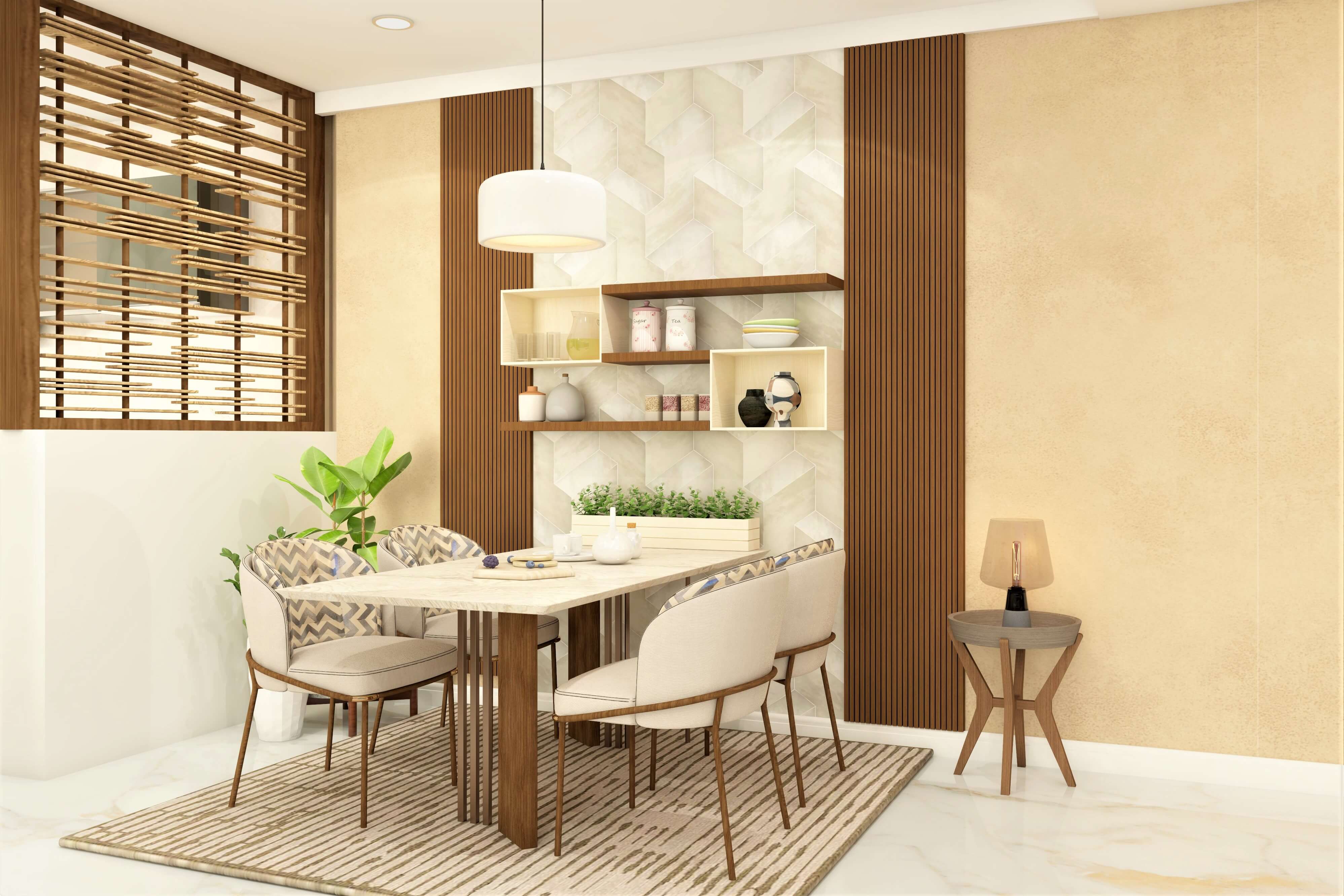 Elegant four-seater dining corner - Beautiful Homes