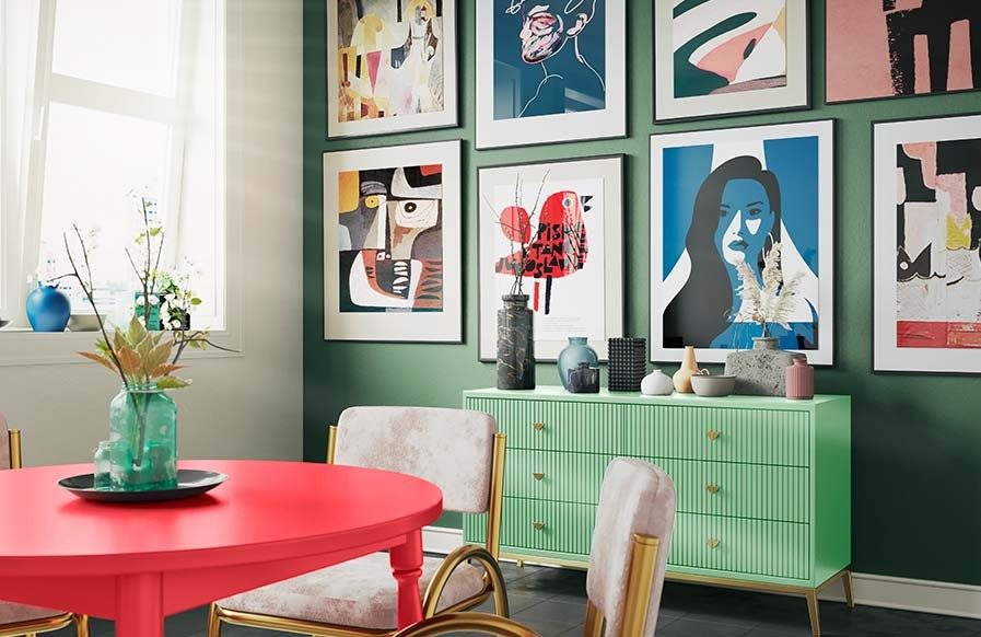 Small dining room design with artistic interiors - Beautiful Homes