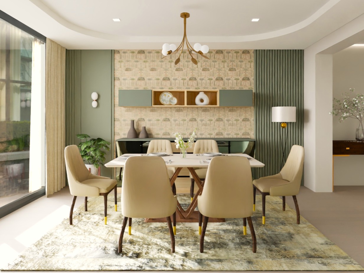 Modern dining room with elegant table and décor - Beautiful Homes