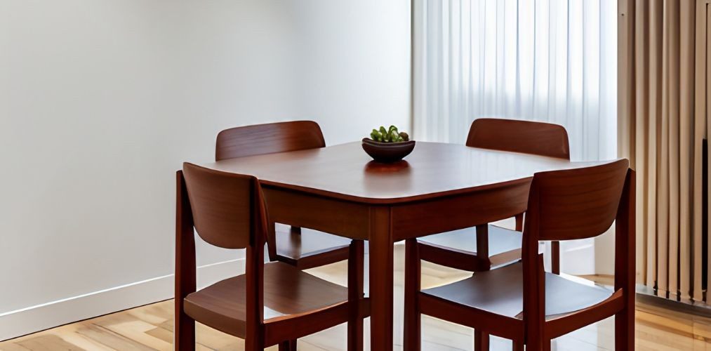 Small wooden dining room-Beautiful Homes