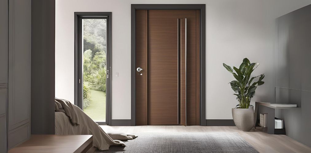 Bedroom door design in plywood - Beautiful Homes