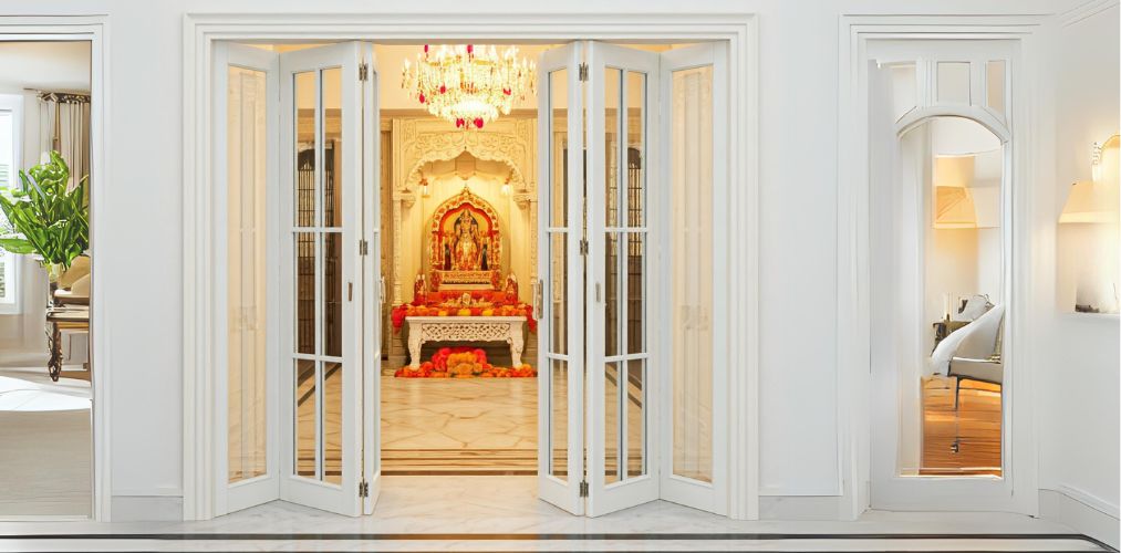 Bi-fold door for pooja room - Beautiful Homes