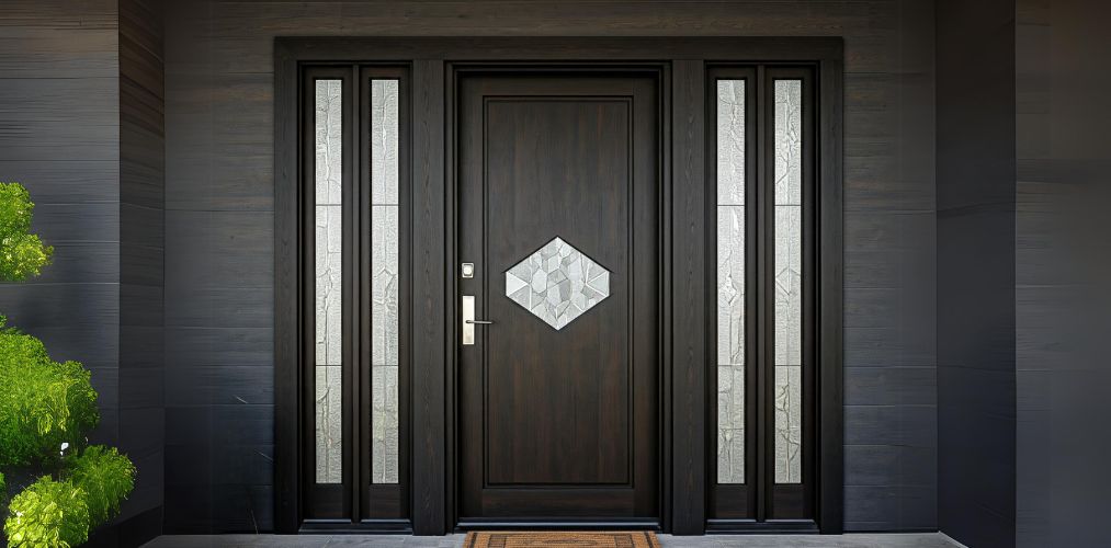 Modern framed main door design for home - Beautiful Homes