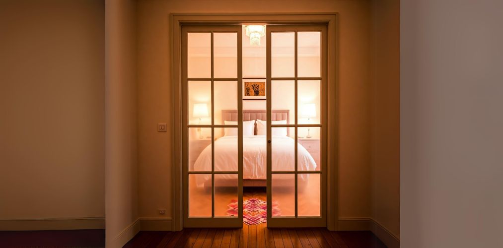 Panelled glass door for bedroom - Beautiful Homes