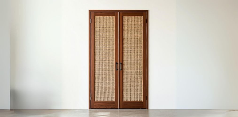 Rattan inspired double door design - Beautiful Homes