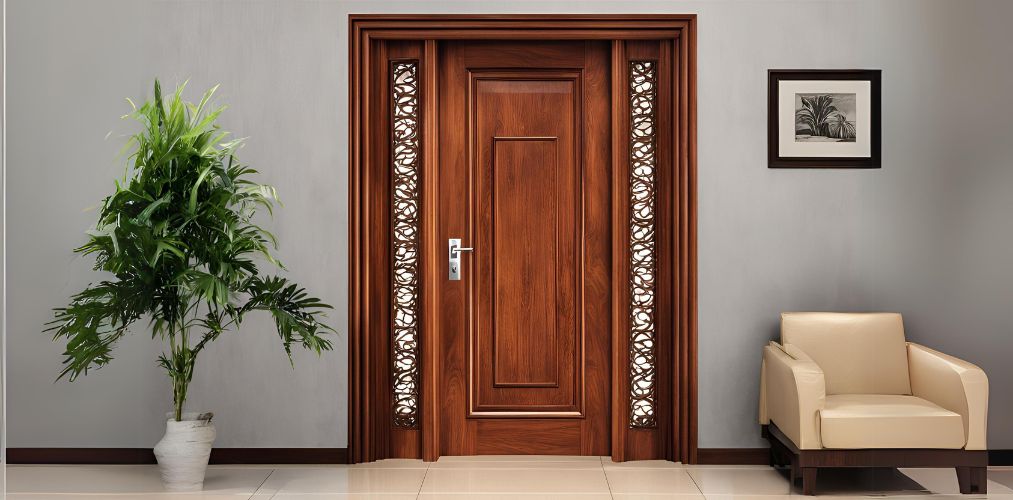 Teakwood door design for interiors - Beautiful Homes