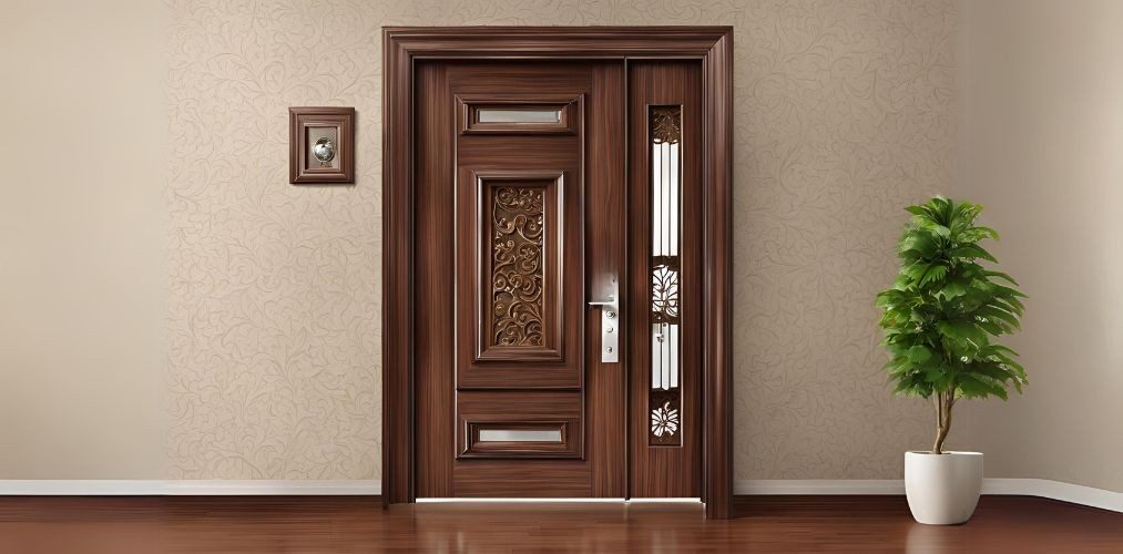 Traditional door design with sunmica - Beautiful Homes