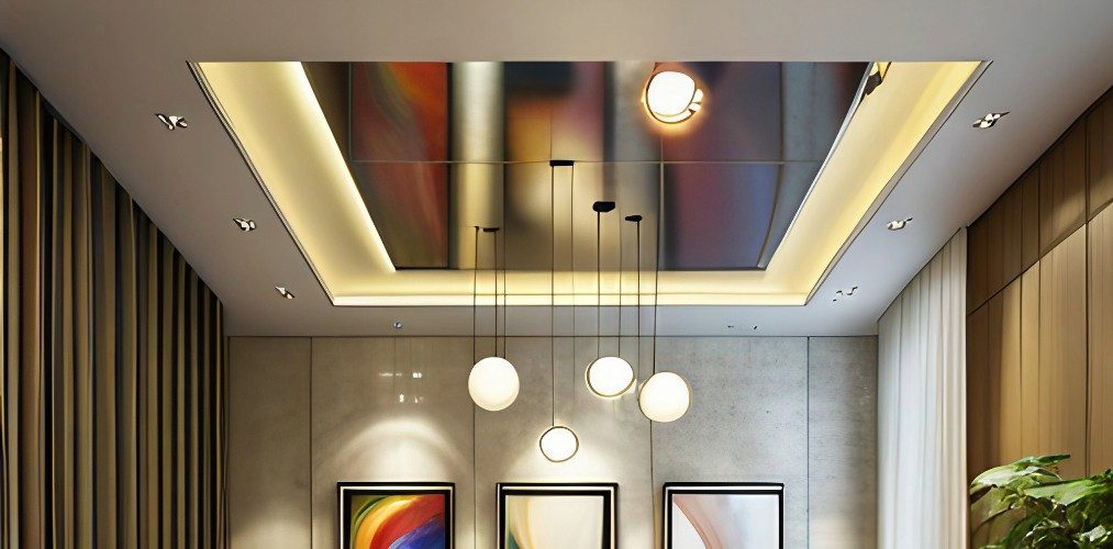 False ceiling design with drop ceiling for dining room-Beautiful Homes