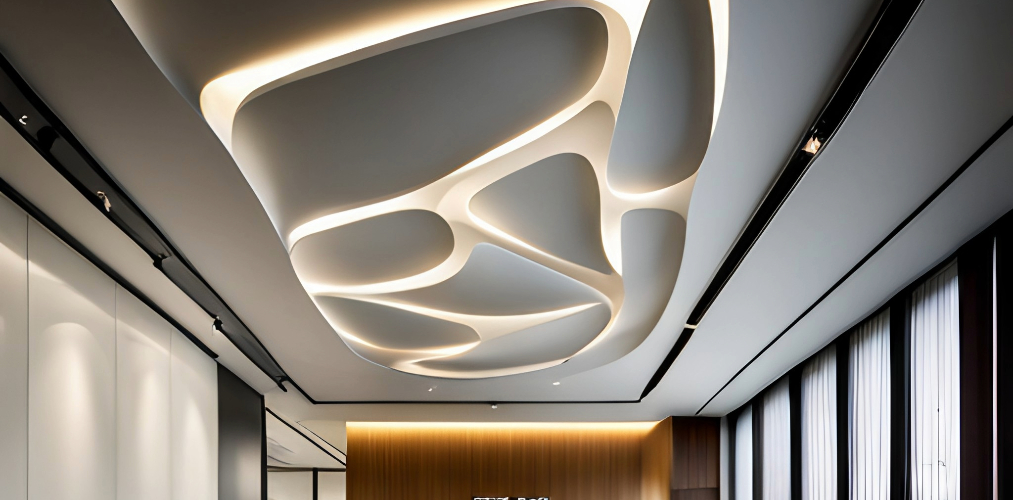 Organic ceiling design for home with cove lighting-Beautiful Homes