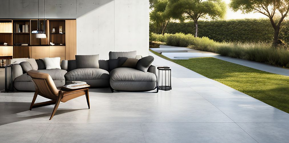 Concrete flooring for outdoor spaces-Beautiful Homes