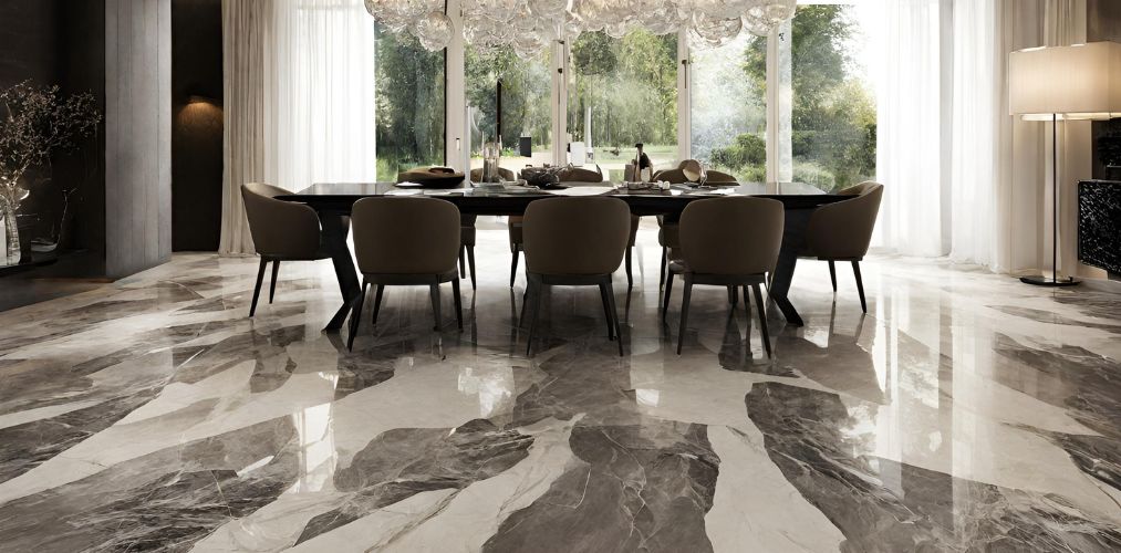 Contemporary italian flooring or dining room - Beautiful Homes