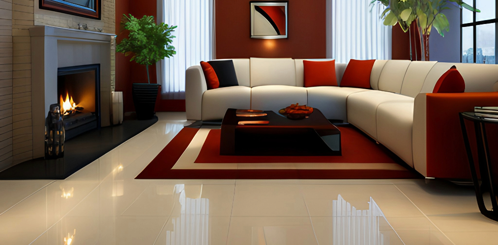 Floor design for living room with red carpet-Beautiful Homes
