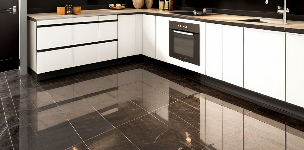 Granite flooring design for kitchen-Beautiful Homes