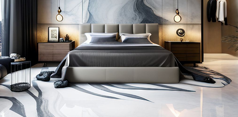 Luxury marble flooring for bedroom-Beautiful Homes