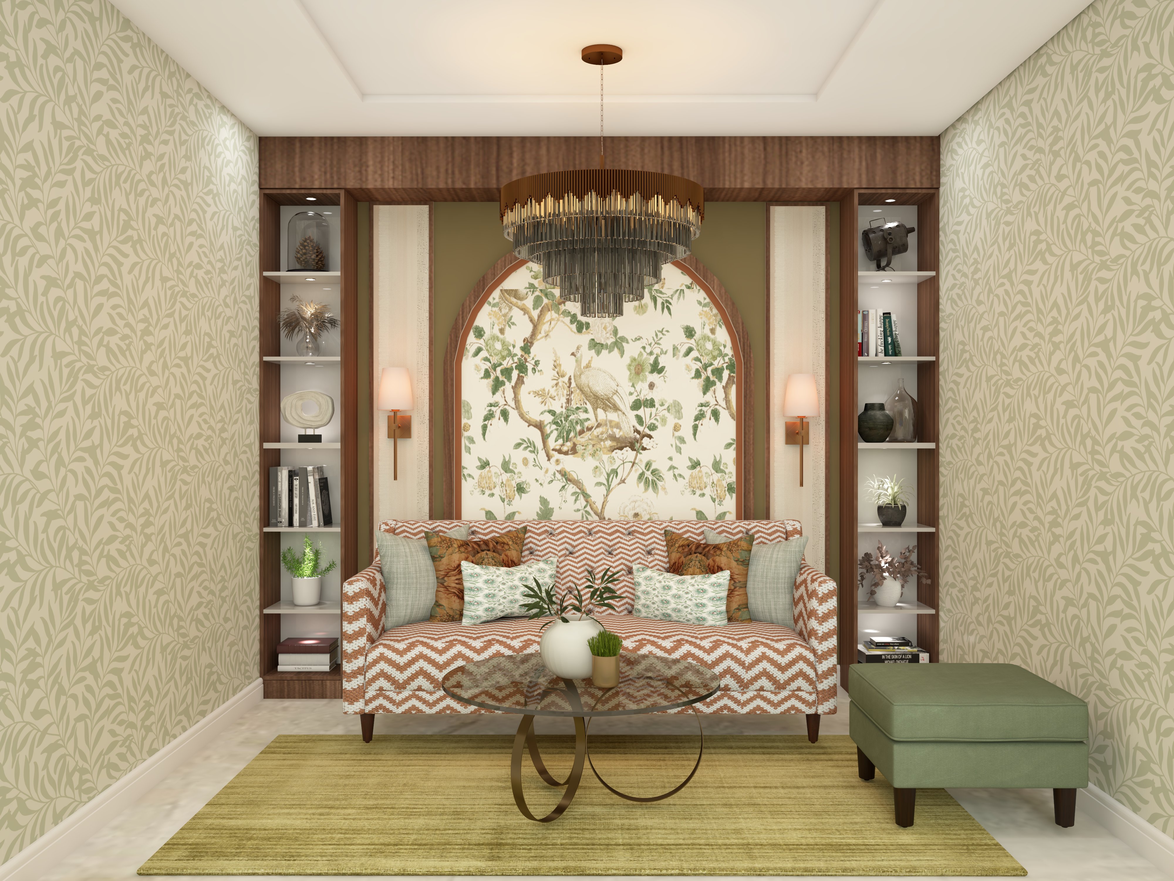 Modern hallway design with Royal furniture and Asian Paints fitted furniture - Beautiful Homes