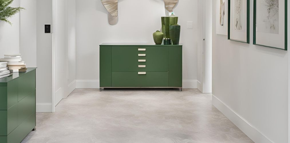 White and green modern foyer with ceramic tiles - Beautiful Homes