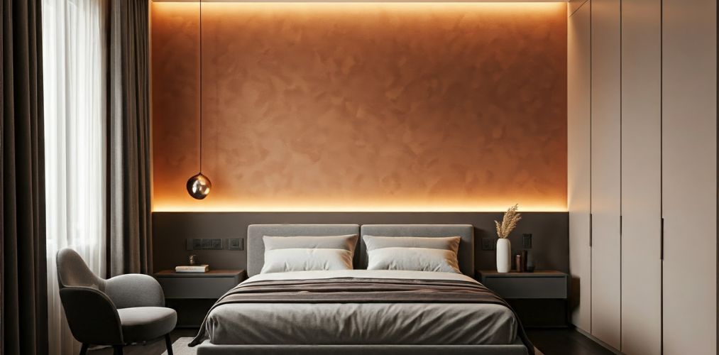 Modern bedroom design with cove lighting - Beautiful Homes