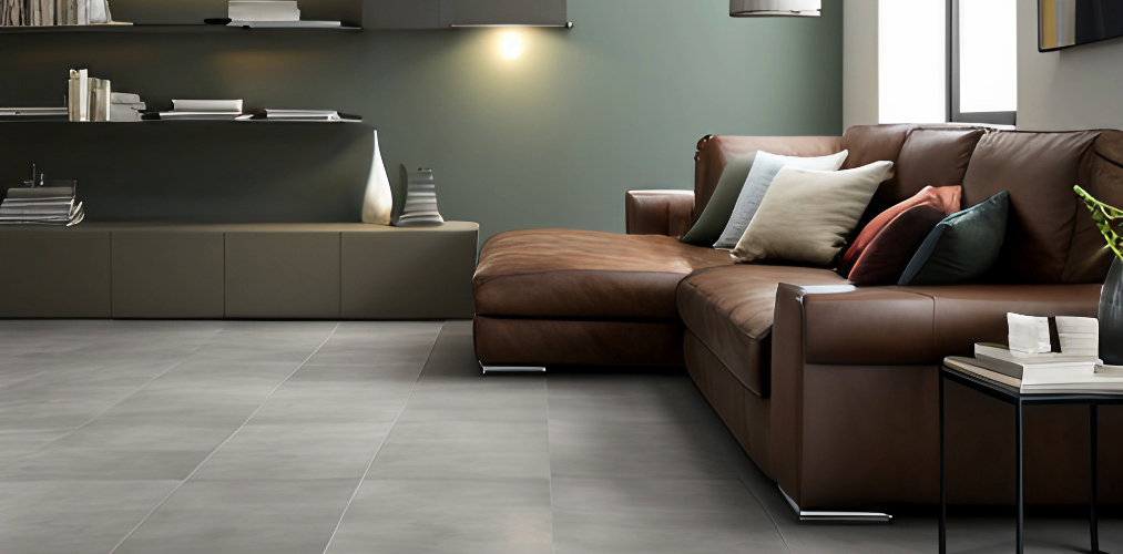 Simple floor tiles design for living room with matte finish-Beautiful Homes
