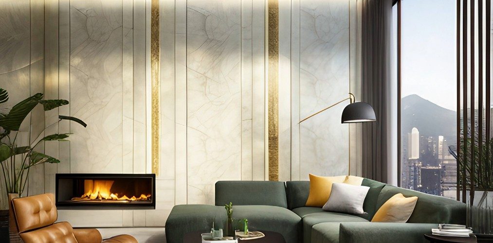 Wall tiles design for living room with porcelain tiles-Beautiful Homes