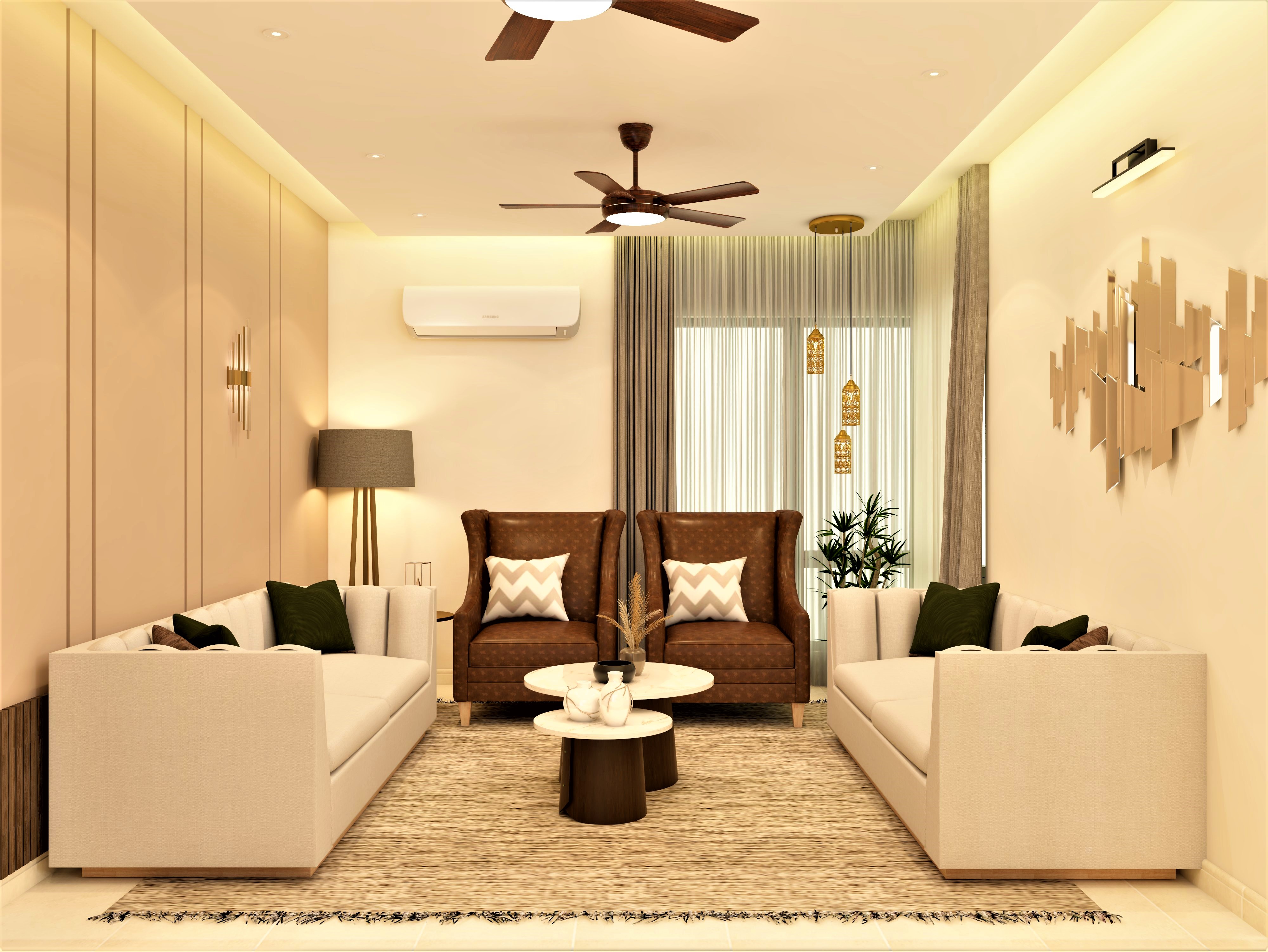 Elegant Indian style  contemporary living room for a better living space -  Beautiful Homes