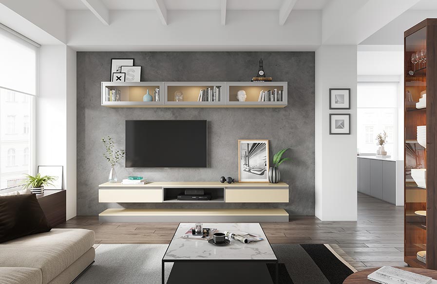Best & simple tv unit design idea for your living room design - Beautiful Homes
