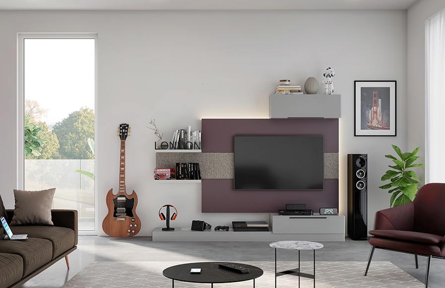Upgrade your home decor with a modern TV unit that brings a pop of color to your living room. Discover stylish options that blend form & function by Beautiful Homes
