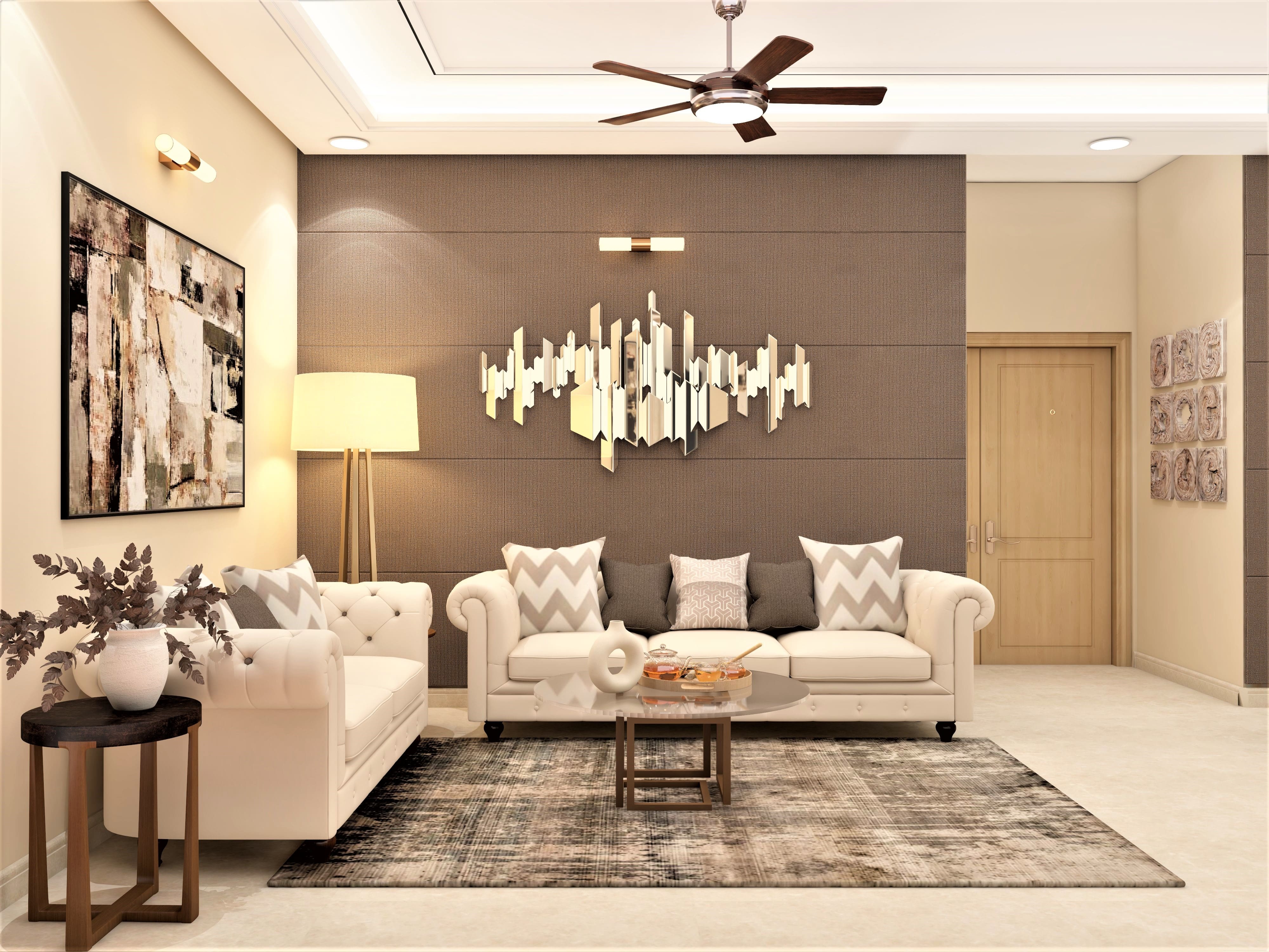 Neutral & muted tone living room design to uplift your home interior - Beautiful Homes