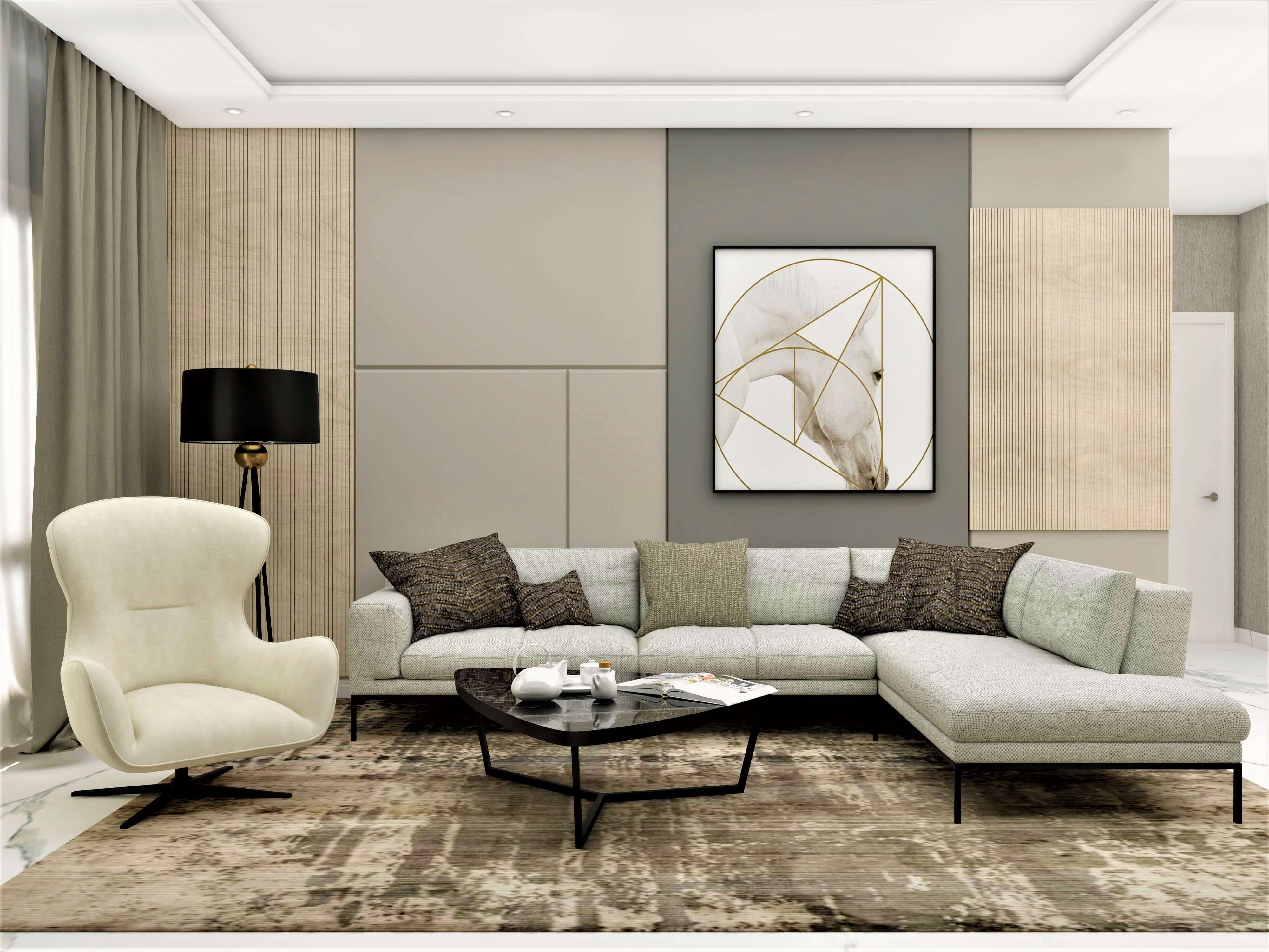 Contemporary living room design with a spacious TV unit - Beautiful Homes