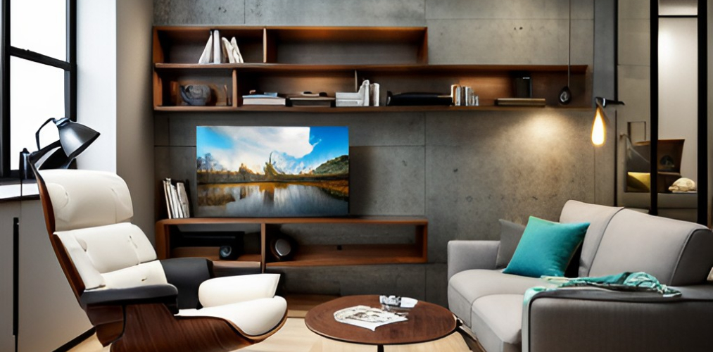 Game Chair with Wall Shelves - Beautiful Homes