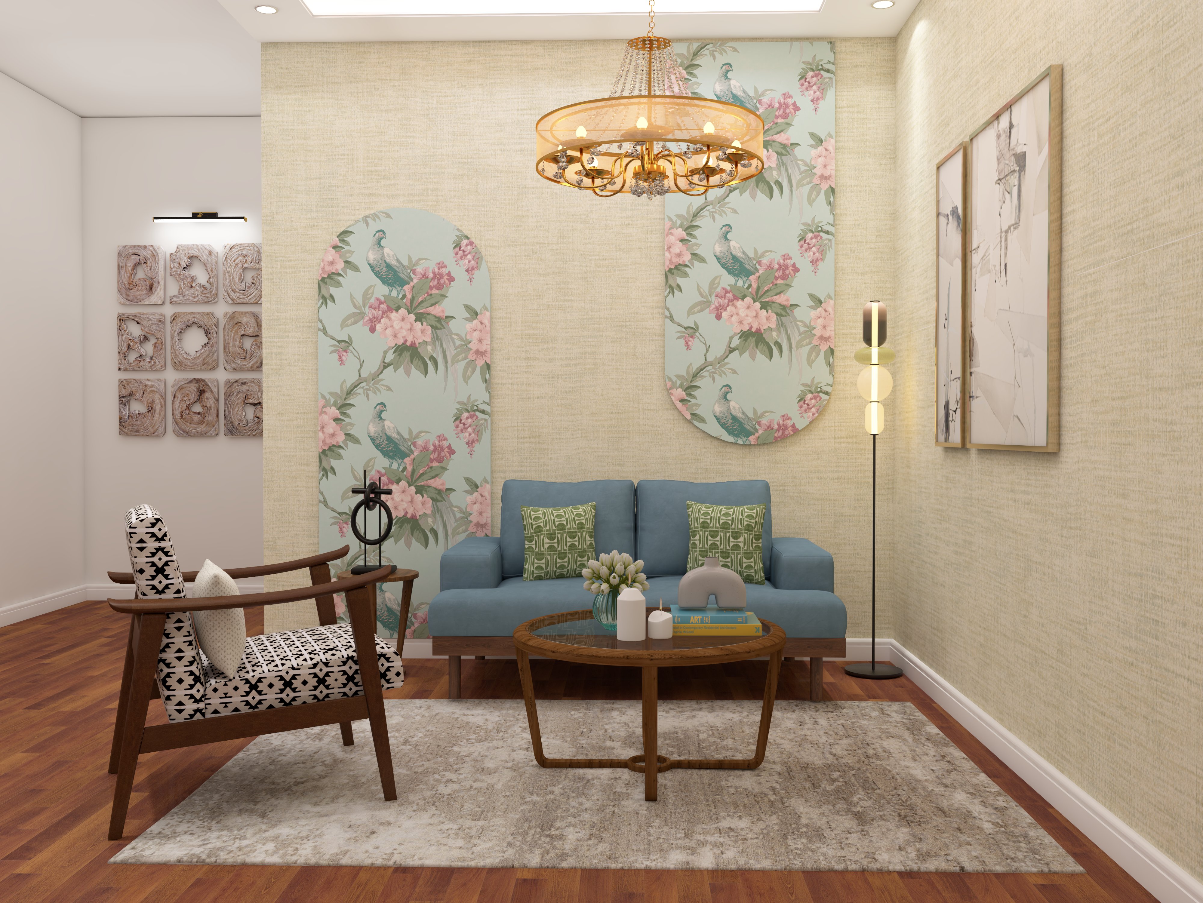 Living room with Royal 2.0 range Keller 2-seater sofa and Mildura center table - Beautiful Homes
