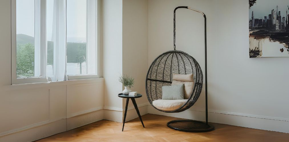 Simple corner design with swing - Beautiful Homes