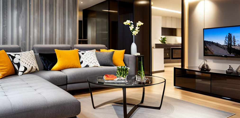 Grey living room design-BeautifulHomes