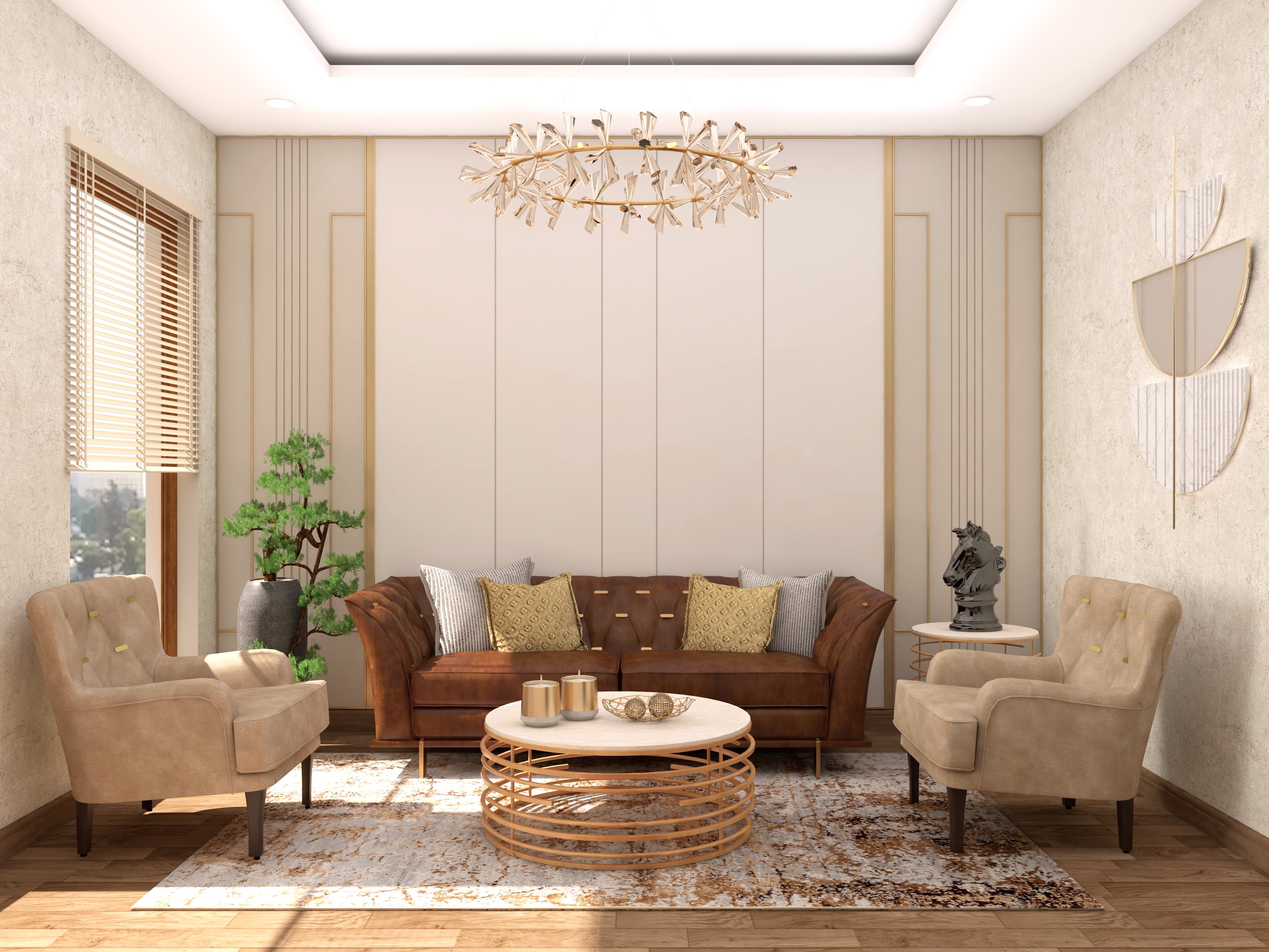 White modern living room with Nilaya furniture - Beautiful Homes