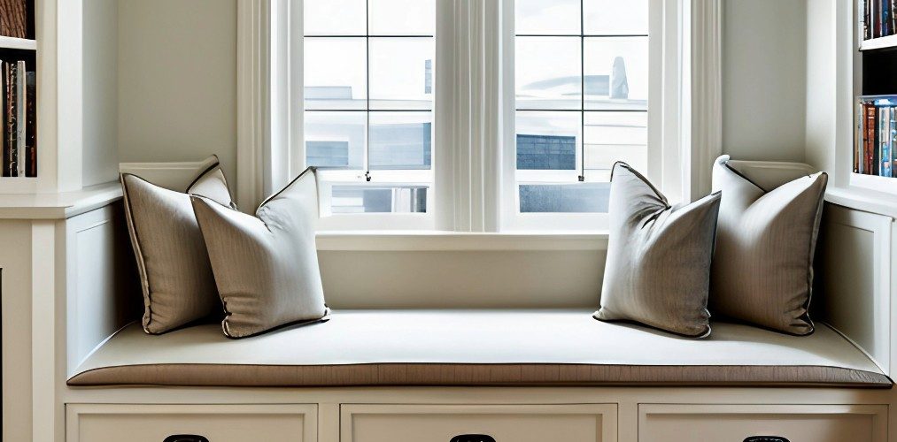 Window seat for living room-Beautiful Homes