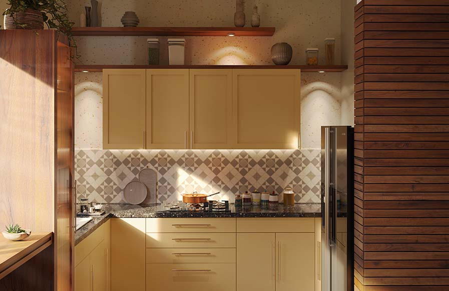 Minimalist & compact modular kitchen design - Beautiful Homes