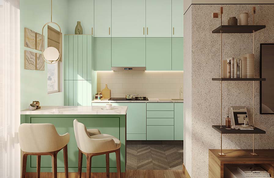 Transform your kitchen design with these classic pastel kitchen colour design - Beautiful Homes
