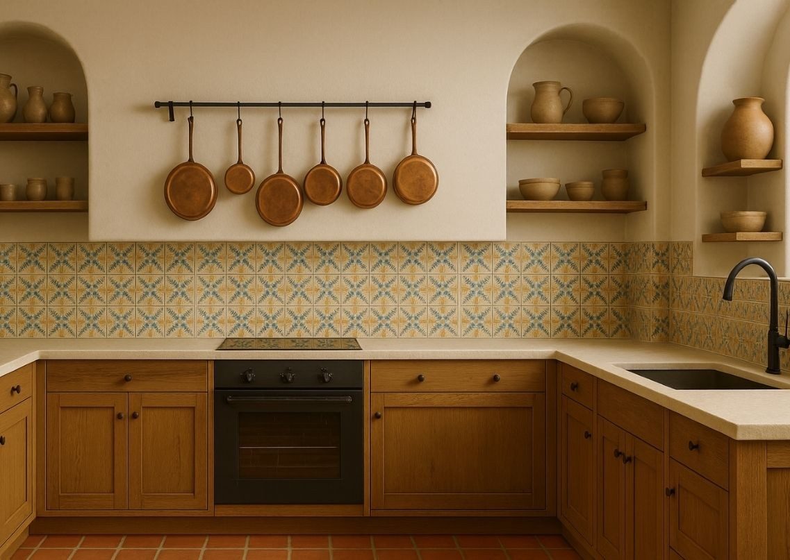 Rustic kitchen with wooden cabinets and décor - Beautiful Homes