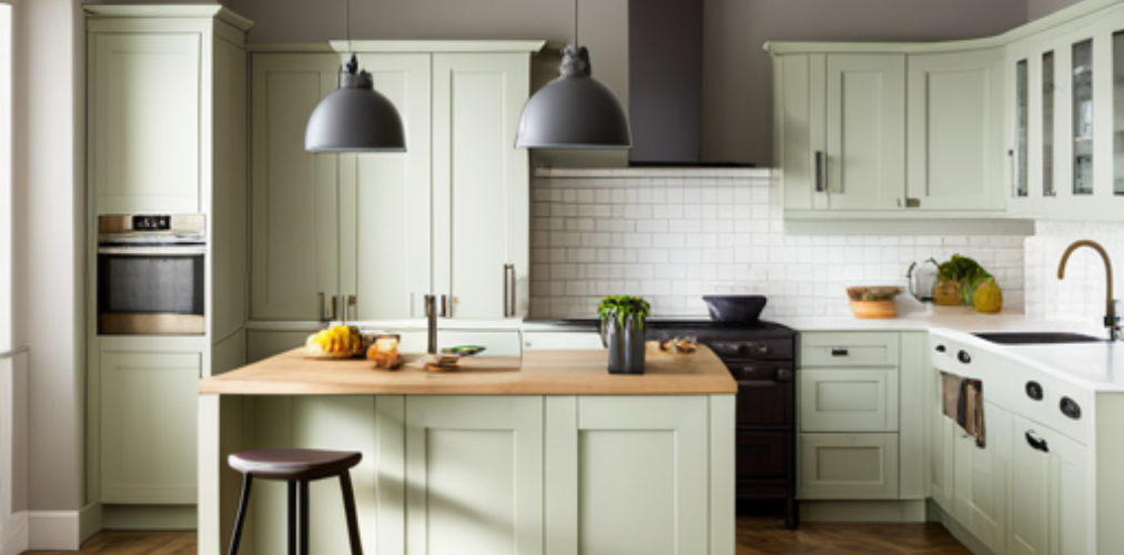 White kitchen with dado tiles-BeautifulHomes
