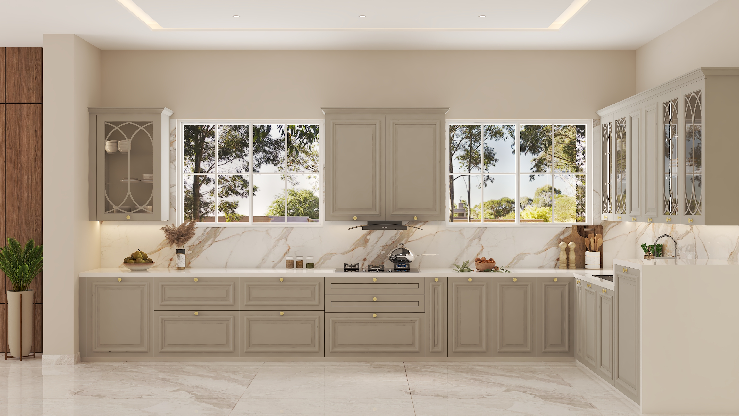 Modern kitchen with classic details - Beautiful Homes