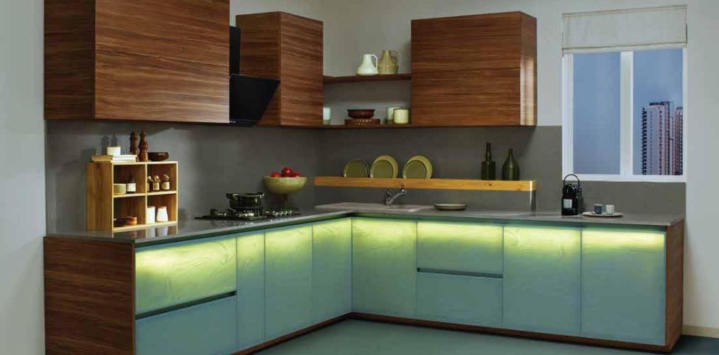 The Soloist by Sleek Kitchen with translucent backlit corian shutters - Beautiful Homes