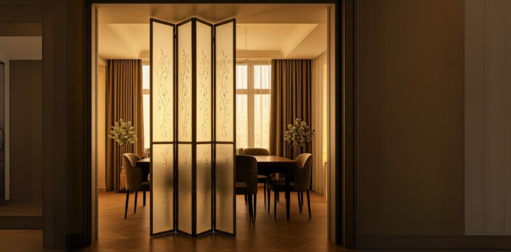 Foldable partition with frosted glass - Beautiful Homes