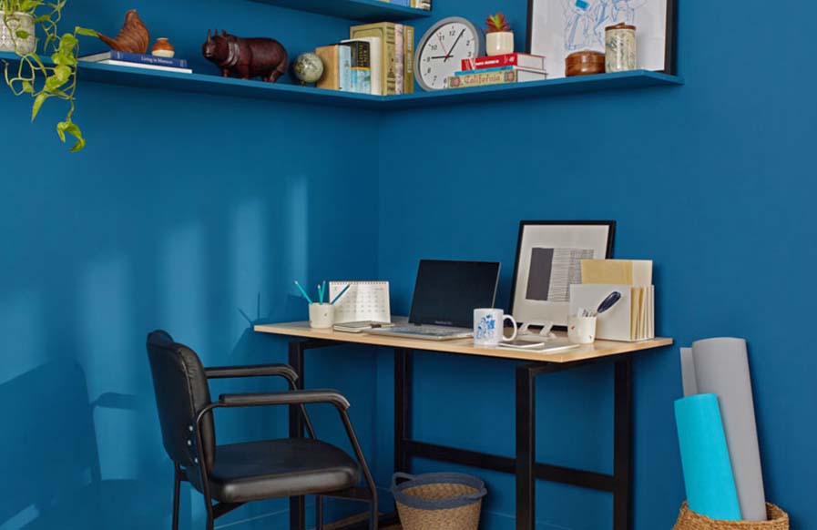 Bright colours for your modern study room design for your home - Beautiful Homes