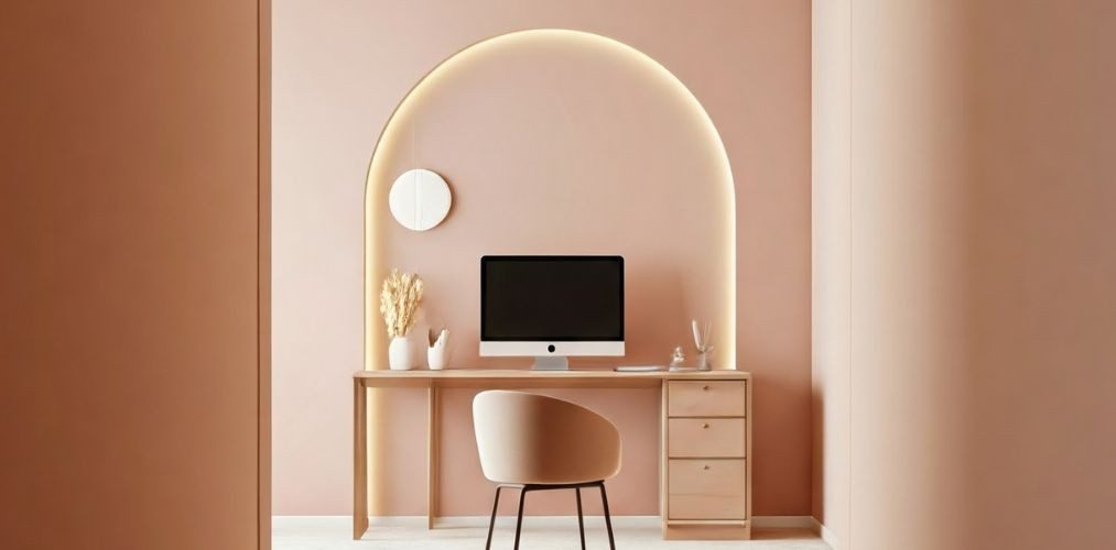 Blush Themed Study Room Setup - Beautiful Homes