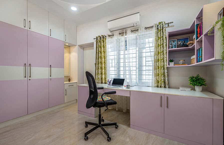 Spacious pastel study room & home office design for your home - Beautiful Homes