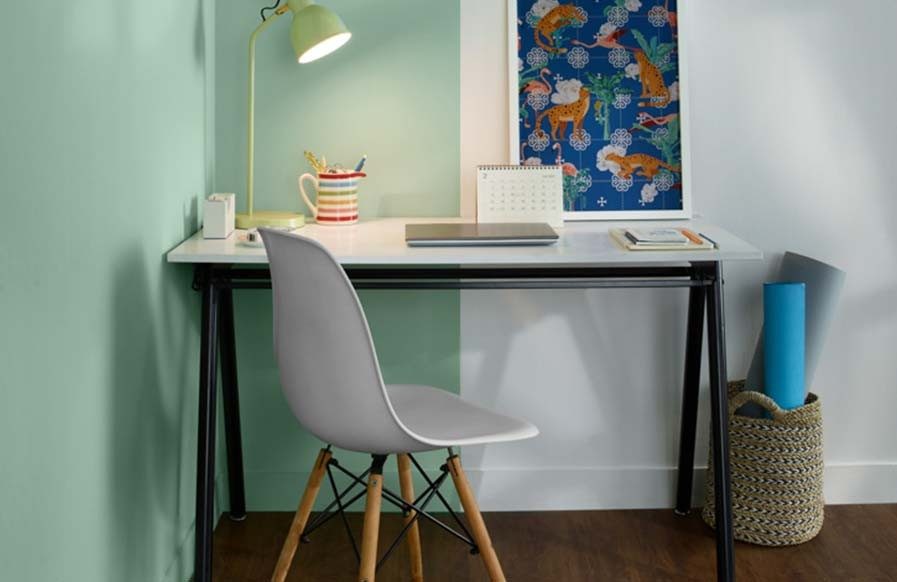 Pastel colour combinations for your study & home office set up - Beautiful Homes