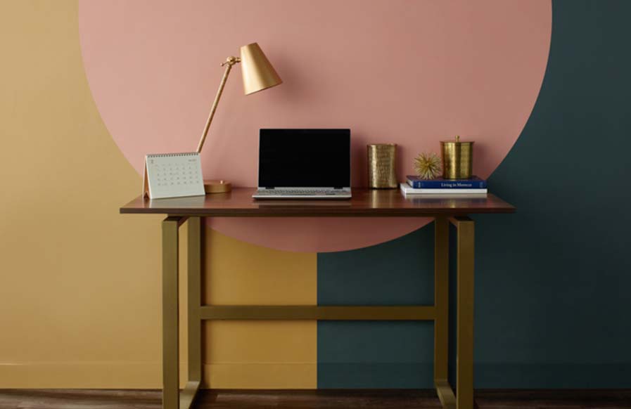 Bold colours for your modern home study & office setup at your home - Beautiful Homes
